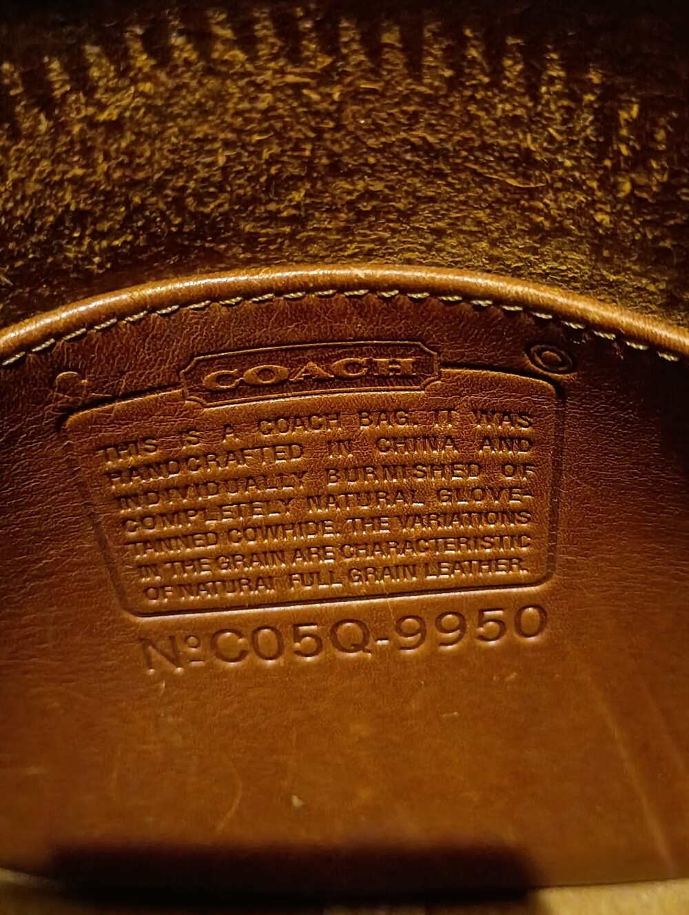 90's Vintage Coach Janice 9950 Leather Shoulder Bag - Picture 4 of 7